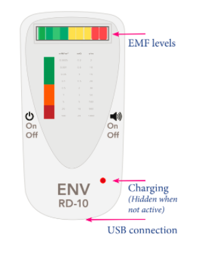 ENV RD10 מד קרינה ביתי זעיר ומתקדם